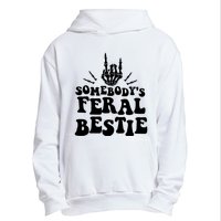 SomebodyS Feral Bestie Cool Bone Skeleton Urban Pullover Hoodie