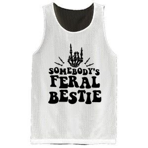 SomebodyS Feral Bestie Cool Bone Skeleton Mesh Reversible Basketball Jersey Tank