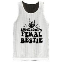 SomebodyS Feral Bestie Cool Bone Skeleton Mesh Reversible Basketball Jersey Tank