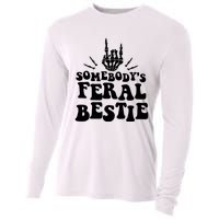 SomebodyS Feral Bestie Cool Bone Skeleton Cooling Performance Long Sleeve Crew