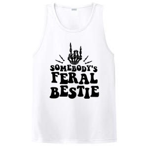 SomebodyS Feral Bestie Cool Bone Skeleton PosiCharge Competitor Tank