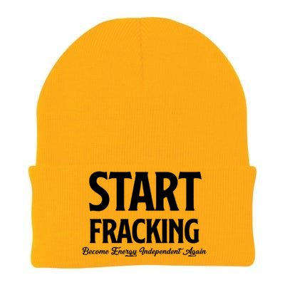 Start Fracking Become Energy Independent Again Knit Cap Winter Beanie