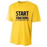 Start Fracking Become Energy Independent Again Youth Performance Sprint T-Shirt