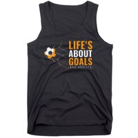 Soccer For Boyss LifeS About Goals Boyss Soccer Tank Top