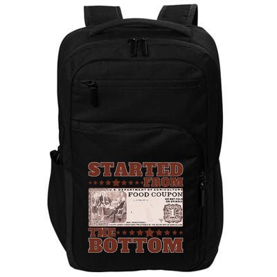 Started From Bottom Food Stamp Coupon stars 2 Impact Tech Backpack