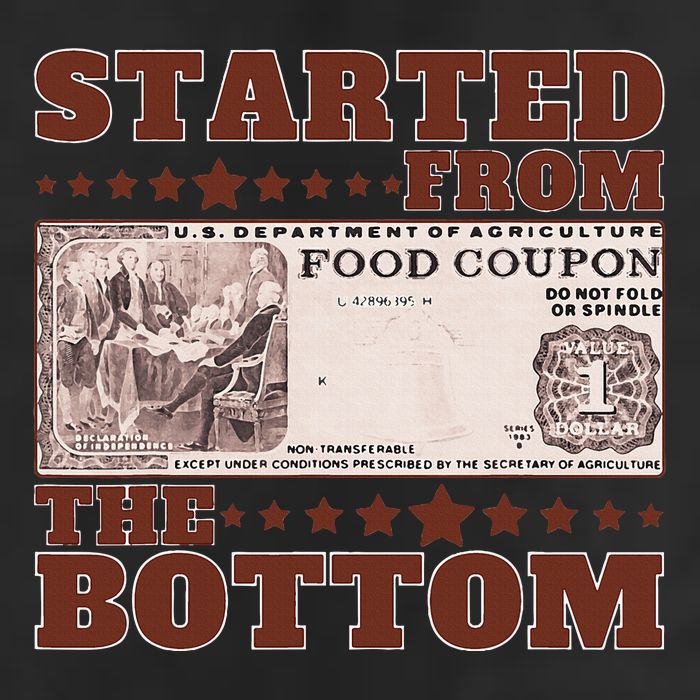 Started From Bottom Food Stamp Coupon stars 2 Adult Drive Performance Visor