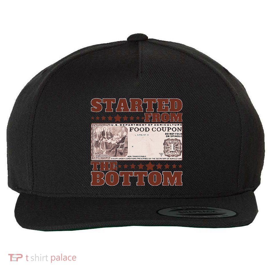 Started From Bottom Food Stamp Coupon stars 2 Wool Snapback Cap