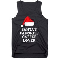 SantaS Favorite Coffee Lover Christmas Funny Hat Drinking Tank Top