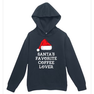 SantaS Favorite Coffee Lover Christmas Funny Hat Drinking Urban Pullover Hoodie