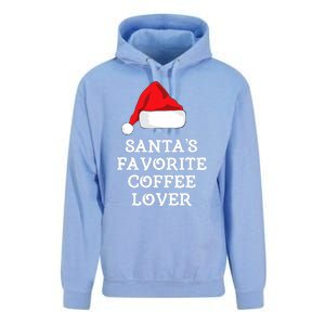 SantaS Favorite Coffee Lover Christmas Funny Hat Drinking Unisex Surf Hoodie