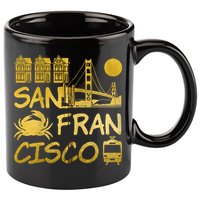 San Francisco California 11oz C Handle Ceramic Mug