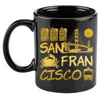 San Francisco California 11oz C Handle Ceramic Mug