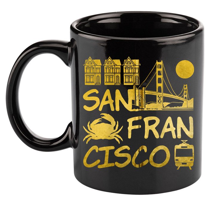San Francisco California 11oz C Handle Ceramic Mug