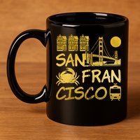San Francisco California 11oz C Handle Ceramic Mug