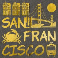 San Francisco California Cotton Canvas Backpack