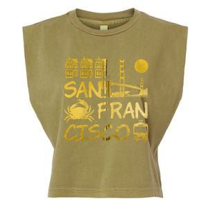 San Francisco California Garment-Dyed Women's Muscle Tee