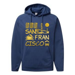 San Francisco California Performance Fleece Hoodie