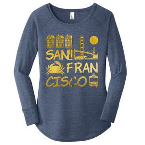 San Francisco California Women's Perfect Tri Tunic Long Sleeve Shirt