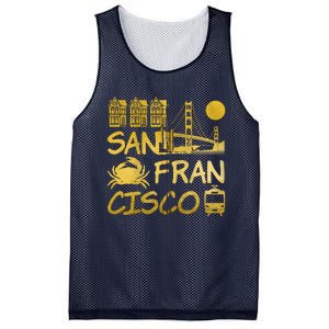 San Francisco California Mesh Reversible Basketball Jersey Tank