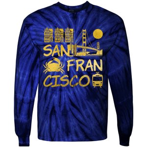 San Francisco California Tie-Dye Long Sleeve Shirt