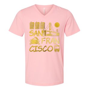 San Francisco California V-Neck T-Shirt