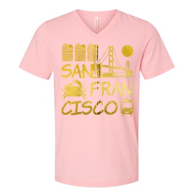 San Francisco California V-Neck T-Shirt