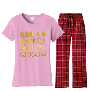 San Francisco California Women's Flannel Pajama Set