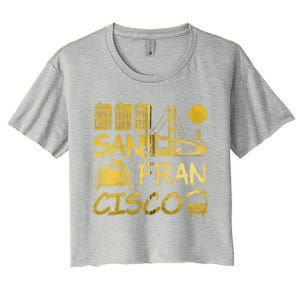 San Francisco California Women's Crop Top Tee