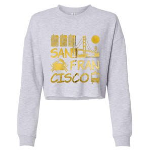 San Francisco California Cropped Pullover Crew