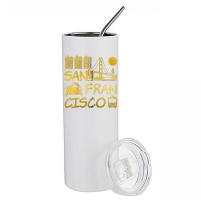 San Francisco California Stainless Steel Tumbler