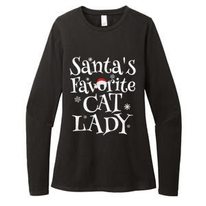 SantaS Favorite Cat Lady Santa Claus Christmas Gift Holiday Meaningful Gift Womens CVC Long Sleeve Shirt