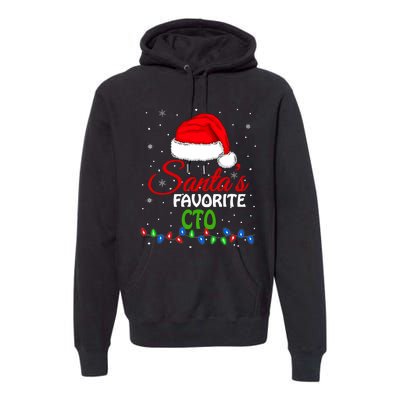 SantaS Favorite Cto Santa Hat Lights. Funny Christmas Premium Hoodie