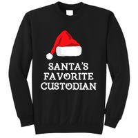 SantaS Favorite Custodian Hat Christmas Funny Sweatshirt