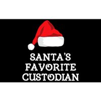 SantaS Favorite Custodian Hat Christmas Funny Bumper Sticker