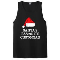 SantaS Favorite Custodian Hat Christmas Funny PosiCharge Competitor Tank