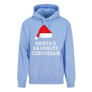 SantaS Favorite Custodian Hat Christmas Funny Unisex Surf Hoodie