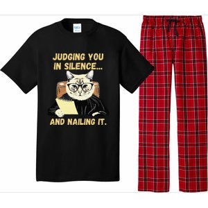 Sarcastic Funny Cat Judging You In Silence And Nailing It Pajama Set