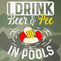 Swimmer funny Cool I Drink Beer And Pee In Pools Legacy Tie Dye Trucker Hat