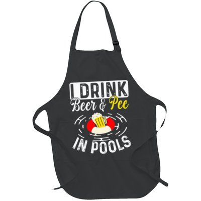 Swimmer funny Cool I Drink Beer And Pee In Pools Apron