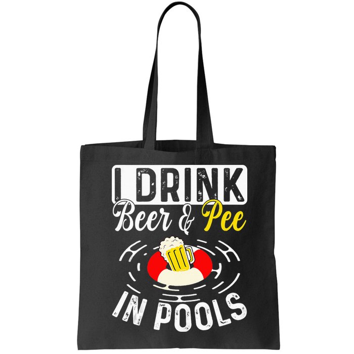 Swimmer funny Cool I Drink Beer And Pee In Pools Bag