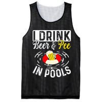 Swimmer funny Cool I Drink Beer And Pee In Pools Mesh Reversible Basketball Jersey Tank