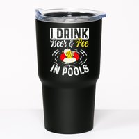 Swimmer funny Cool I Drink Beer And Pee In Pools Tumbler