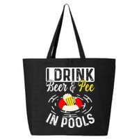 Swimmer funny Cool I Drink Beer And Pee In Pools 25L Jumbo Tote