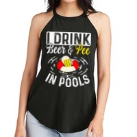 Swimmer funny Cool I Drink Beer And Pee In Pools Women's Perfect Tri Rocker Tank