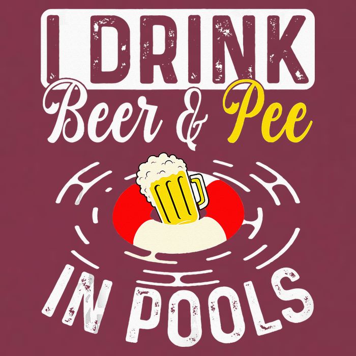 Swimmer funny Cool I Drink Beer And Pee In Pools 16oz Travel Tumbler