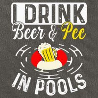 Swimmer funny Cool I Drink Beer And Pee In Pools Cotton Canvas Backpack