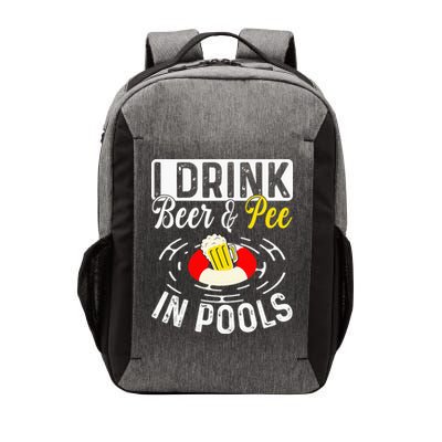 Swimmer funny Cool I Drink Beer And Pee In Pools Vector Backpack