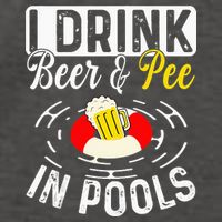 Swimmer funny Cool I Drink Beer And Pee In Pools Vector Backpack