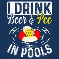 Swimmer funny Cool I Drink Beer And Pee In Pools Infant Baby Jersey Bodysuit