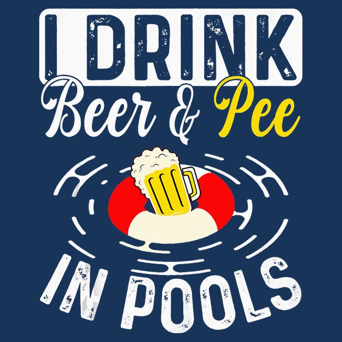 Swimmer funny Cool I Drink Beer And Pee In Pools Infant Baby Jersey Bodysuit